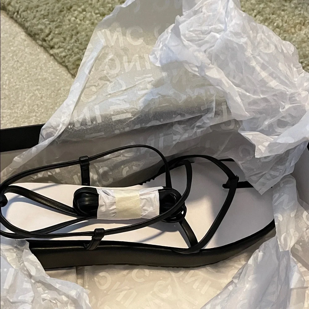Black Strappy Sandals - Picture 6 of 10